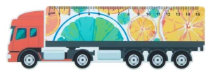 Trucker 15 linijka 15cm, ciężarówka - biały (AP718343)