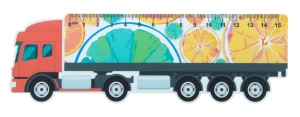 Trucker 15 linijka 15cm, ciężarówka - biały (AP718343)