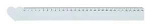 Couler 30 linijka 30cm, serce - biały (AP718346-C)