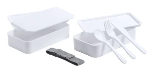 Fandex antybakteryjne pudełko na lunch - biały (AP721817-01)