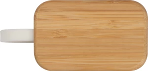 Słuchawki bezprzewodowe w bambusowym pudełku - beżowy - (GM-32579-13)