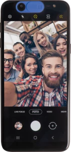 Zaślepka na kamerę w telefonie - niebieski - (GM-22534-04)