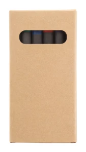 Craxon 6 Eco kredki świecowe 6szt / zestaw kredek - naturalny (AP716446)