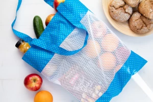 SuboShop Mesh personalizowana torba na zakupy - biały (AP716400)