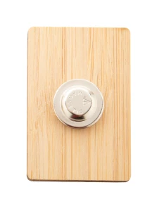 BooBadge bambusowa przypinka/pins - naturalny (AP716415-D)