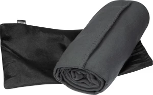 Koc polarowy z rPET - ciemnoszary - (GM-62570-77)