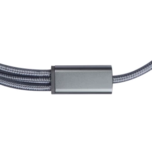 Długi kabel 3 w 1 - szary - (GM-32663-07)