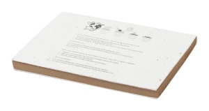 Zomek notatnik samoprzylepny z papieru nasiennego - naturalny (AP722723-00)