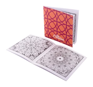 ColoBook personalizowany zestaw do kolorowania / kredki / mandala - biały (AP716555-D)