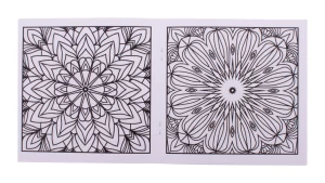 ColoBook personalizowany zestaw do kolorowania / kredki / mandala - biały (AP716555-D)
