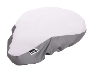 CreaRide Reflect personalizowany pokrowiec na siodełko rowerowe RPET - biały (AP716632)