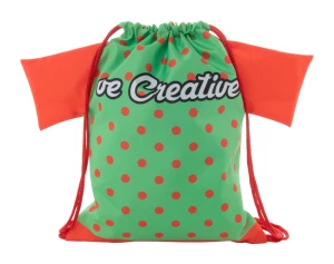 CreaDraw T Kids personalizowany worek ze sznurkami dla dzieci - czerwony (AP716552-05)