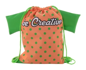 CreaDraw T Kids personalizowany worek ze sznurkami dla dzieci - zielony (AP716552-07)