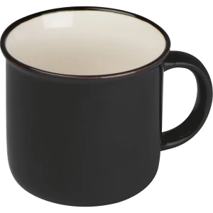 Kubek ceramiczny 350 ml - czarny - (GM-80843-03)