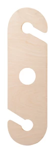 Winohold personalizowany uchwyt na kieliszki do wina - naturalny (AP716658)