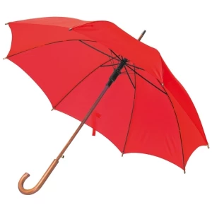 Parasol automatyczny, drewniany NANCY - czerwony (GE-5131-05)