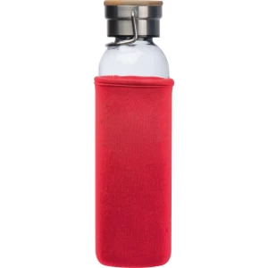 Szklana butelka 600 ml - czerwony - (GM-63181-05)