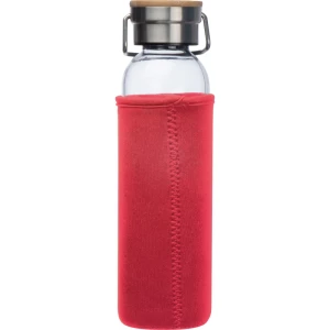 Szklana butelka 600 ml - czerwony - (GM-63181-05)