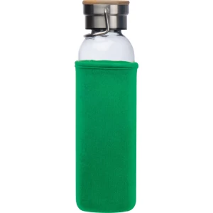 Szklana butelka 600 ml - zielony - (GM-63181-09)
