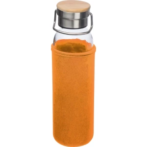 Szklana butelka 600 ml - pomarańczowy - (GM-63181-10)