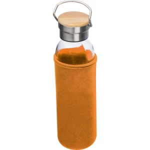 Szklana butelka 600 ml - pomarańczowy - (GM-63181-10)