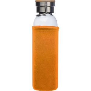 Szklana butelka 600 ml - pomarańczowy - (GM-63181-10)