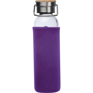 Szklana butelka 600 ml - fioletowy - (GM-63181-12)