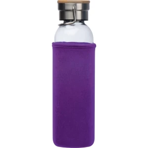 Szklana butelka 600 ml - fioletowy - (GM-63181-12)