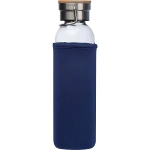 Szklana butelka 600 ml - granatowy - (GM-63181-44)
