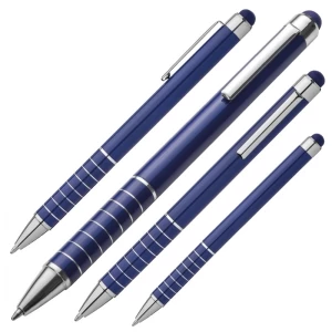 Długopis metalowy touch pen LUEBO - niebieski (GE-0418-04)
