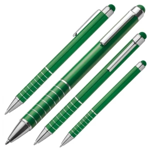 Długopis metalowy touch pen LUEBO - zielony (GE-0418-09)