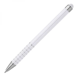 Długopis metalowy touch pen LUEBO - biały (GE-0418-06)
