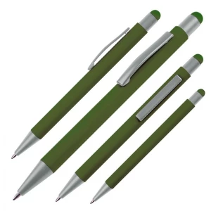 Długopis metalowy touch pen SALT LAKE CITY - ciemnozielony (GE-0934-99)