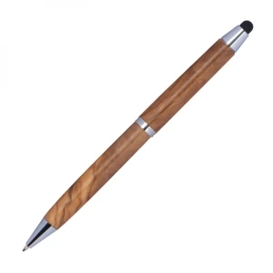 Długopis drewniany touch pen ERFURT - beżowy (GE-1497-13)