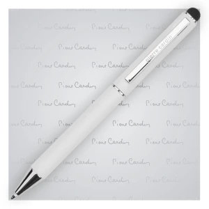 Długopis metalowy touch pen, soft touch CLAUDIE Pierre Cardin - biały (GE-B010200-0IP306)