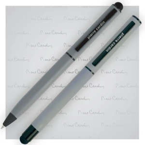 Zestaw piśmienniczy touch pen, soft touch CELEBRATION Pierre Cardin - szary (GE-B040100-8IP307)