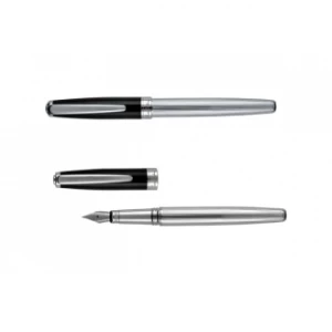 Zestaw piśmienniczy długopis i pióro wieczne CHRISTOPHE Pierre Cardin - szary (GE-B0400400IP3-07)