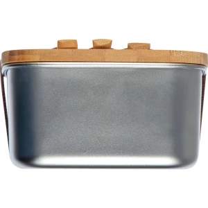 Lunchbox ze stali nierdzewnej z bambusową pokrywką - beżowy (GE-2313-13)
