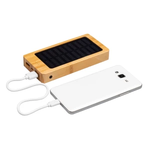 Powerbank Bamboo Bakersfield - beżowy (GE-2563-13)