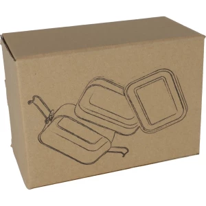 Dwupoziomowy Lunch Box Porto Alegre - szary (GE-2529-07)
