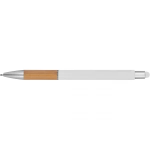 Długopis plastikowy touch pen Tripoli - biały (GE-2642-06)